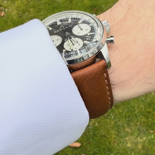 The Rome: Copper Brown Italian Full Grain Leather Apple Watch Strap