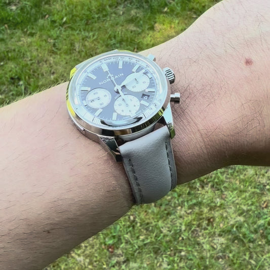 The New York: Dove Grey Vegan Leather Watch Strap